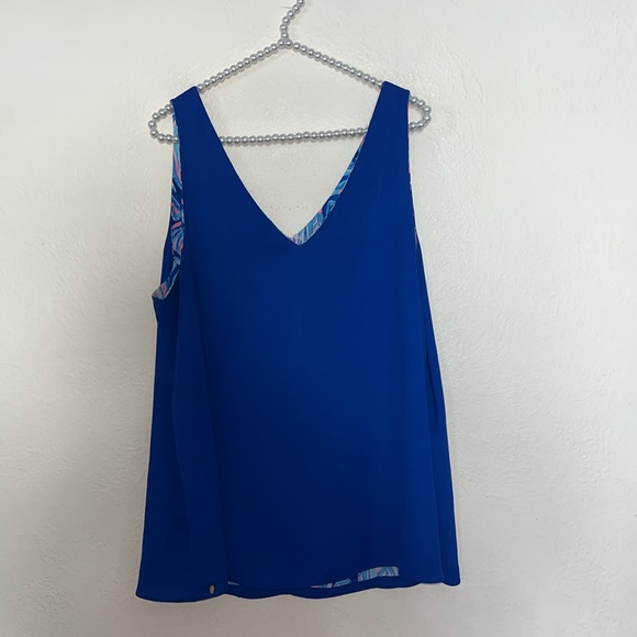 Lilly Pulitzer XL Florin top scale up reversible sleeveless - Picture 4 of 6